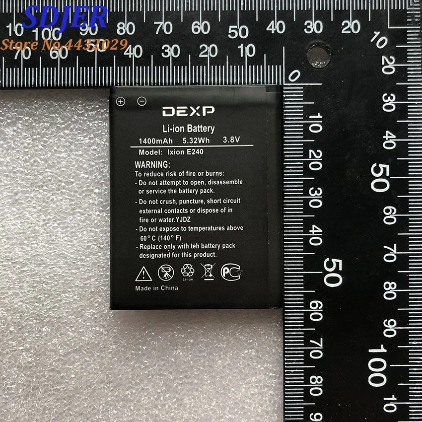 Для DEXP IXION E240 STRIKE2 1400mAh Мобильный телефон литий ионный аккумулятор