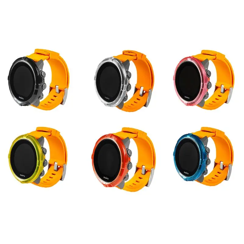 Защитный чехол мягкий силиконовый кожаные часы браслет с GPS аксессуары для Suunto