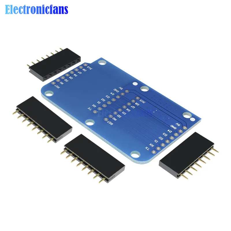 Для Wemos D1 Mini двойная розетка двойное основание щит NodeMCU ESP8266 макетная Базовая