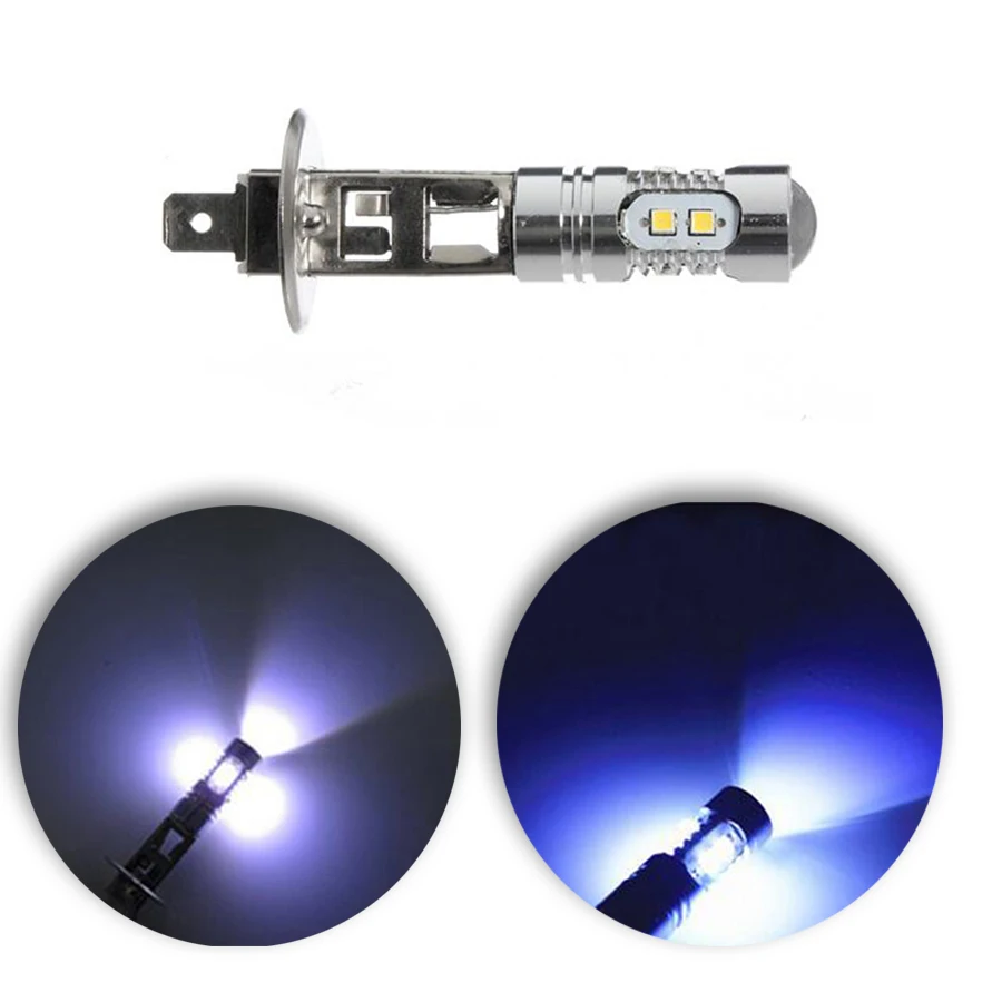 2 шт. H1 противотуманные фары/Дальний свет синий 8000K HID цвет 12V 50W 10 SMD LED|Передние