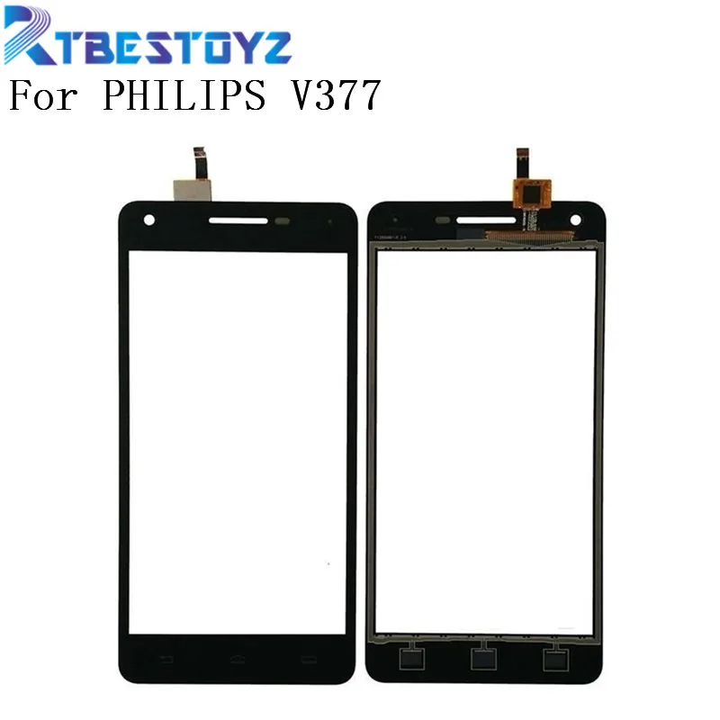 Сенсорная панель RTBESTOYZ 5 0 дюйма для PHILIPS V377 377 сенсорный экран дигитайзер Переднее