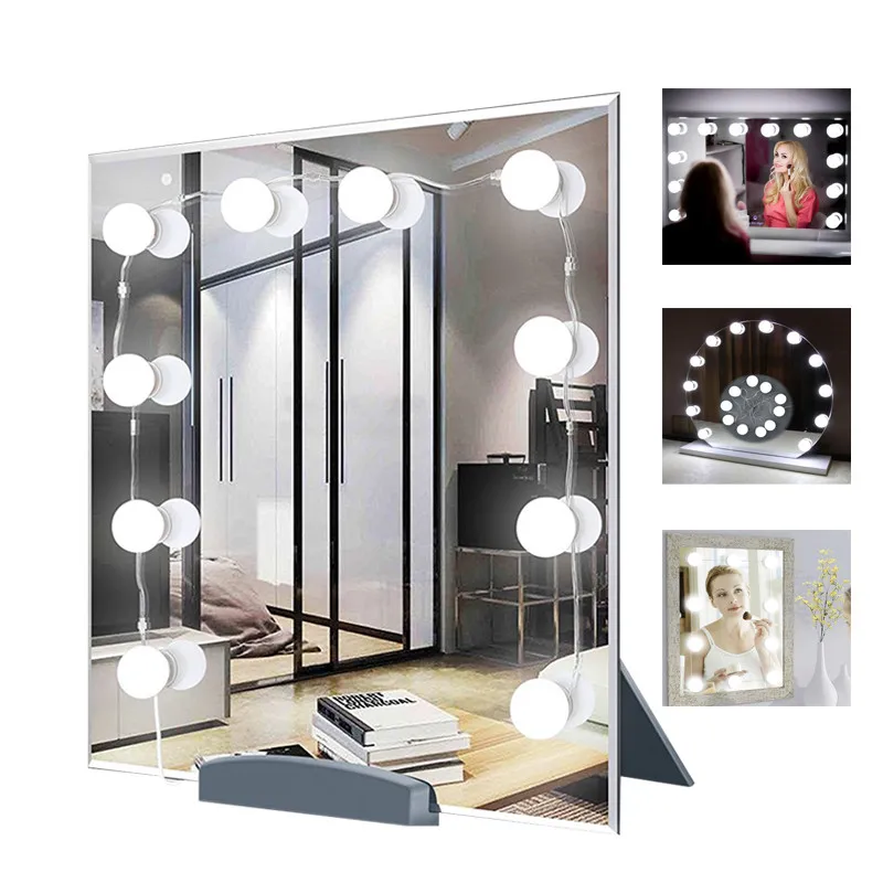 Светодиодные лампы для зеркала макияжа популярный комплект с USB портом зарядки