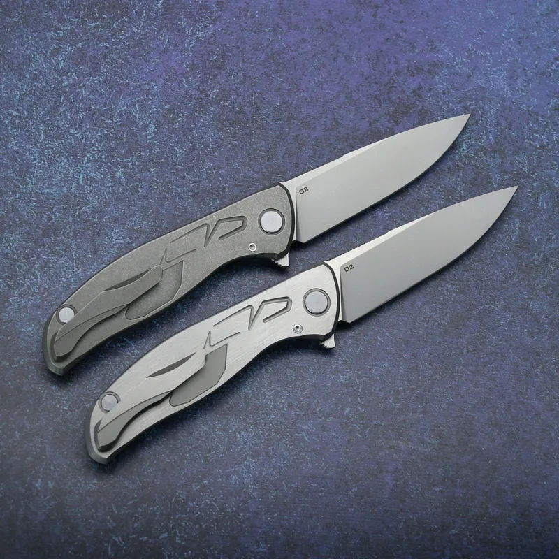Складной нож KANEDIIA kH Flipper карманный кухонный резец из стали D2 с титановым
