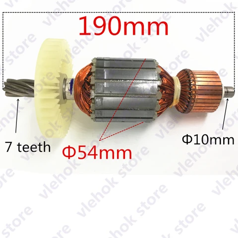Rotor AC220V-240V арматура ротора Замена для MAKITA HM1304 HM1304B HM 1304 HM 1304B отбойный молоток электроинструмент аксессуары инструменты - Цвет: Rotor