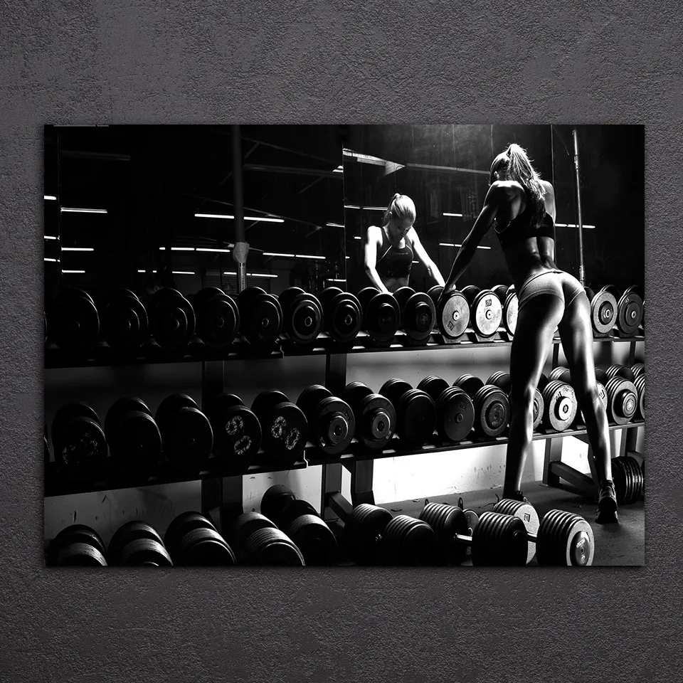 

1 Piece Canvas Art Bodybuilding Equipment Printed Wall Art Home Decor Canvas Painting Picture Poster Free Shipping CU-1403C