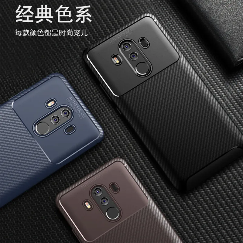 Чехол из углеродного волокна для huawei mate 10 Porsche дизайнерский чехол с алмазной сеткой для huawei mate 10 Porsche версия чехла