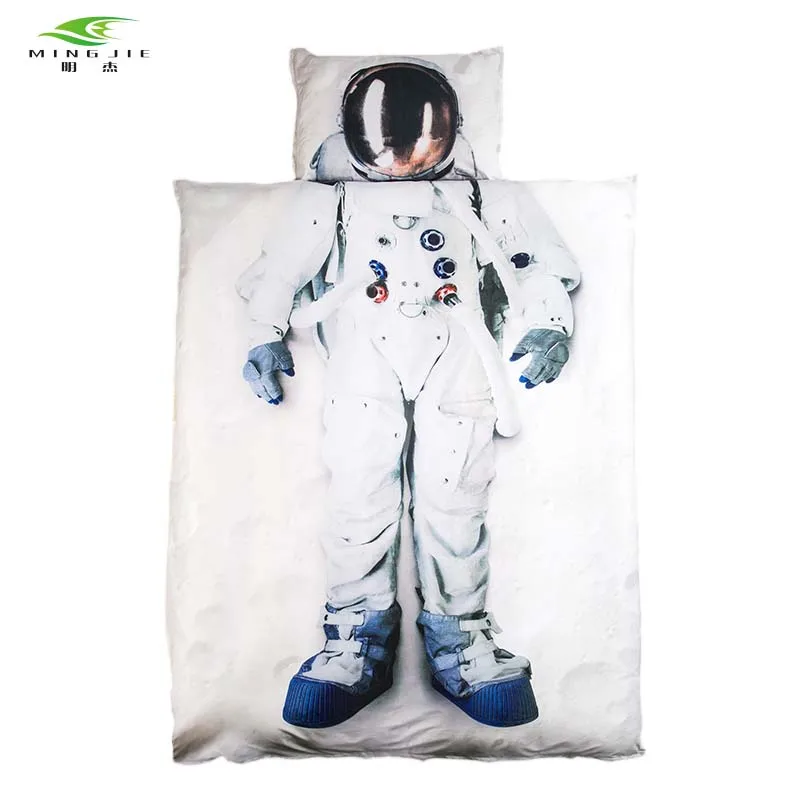 Новый брендовый Комплект постельного белья с 3D принтом астронавт Капитан