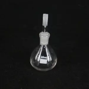 Стеклянный пикометр, удельный вес, 25 мл, класс А, медицинская Лабораторная посуда