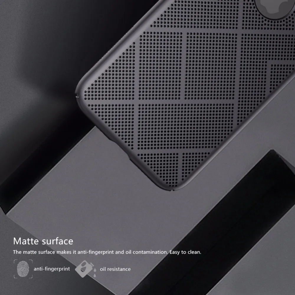 NILLKIN теплоотвод телефон Жесткий Чехол для iphone x задняя крышка матовый защитный