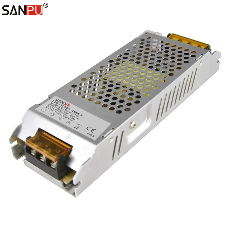 SANPU SMPS 150 Вт 12В светодиодный блок питания 12А AC в DC трансформатор для освещения