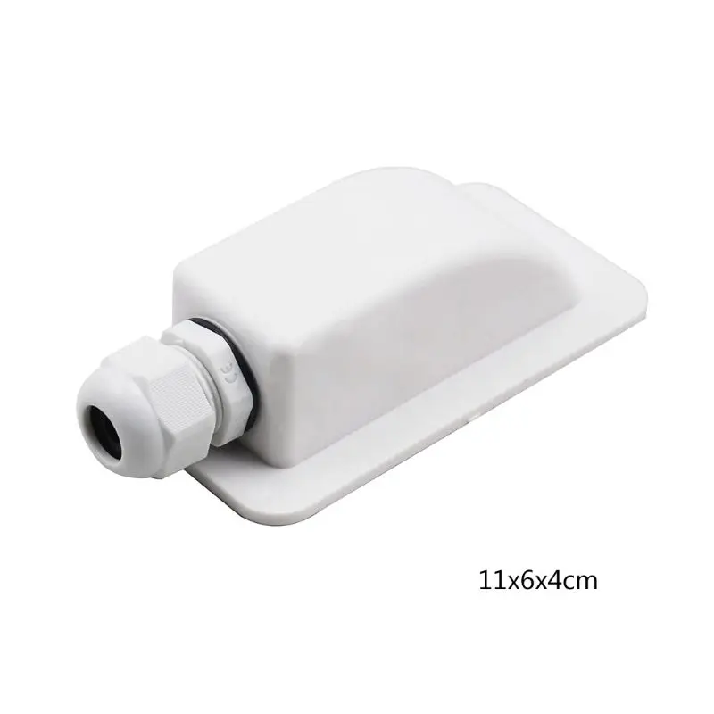 

ABS Solar RV Yacht Stand Roof Duct Cable Entry Round Junction Box White