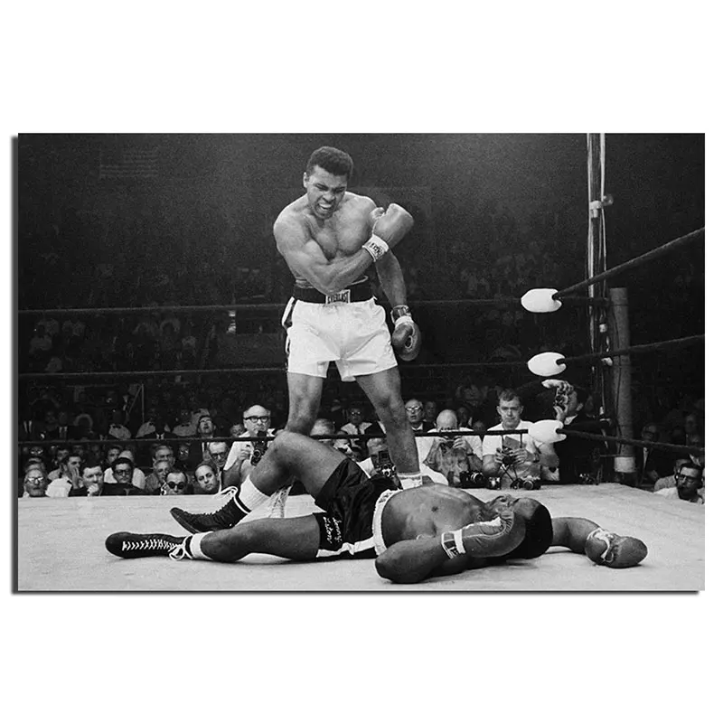 Muhammad Ali Винтаж постер печать на холсте без рамы живопись для декора гостиной - Цвет: 1