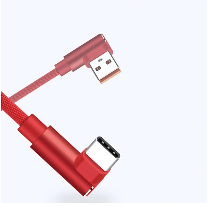 Кабель USB типа C Suntaiho 90 градусов для Samsung Galaxy S9 S8 Plus Note 8 зарядное устройство кабель