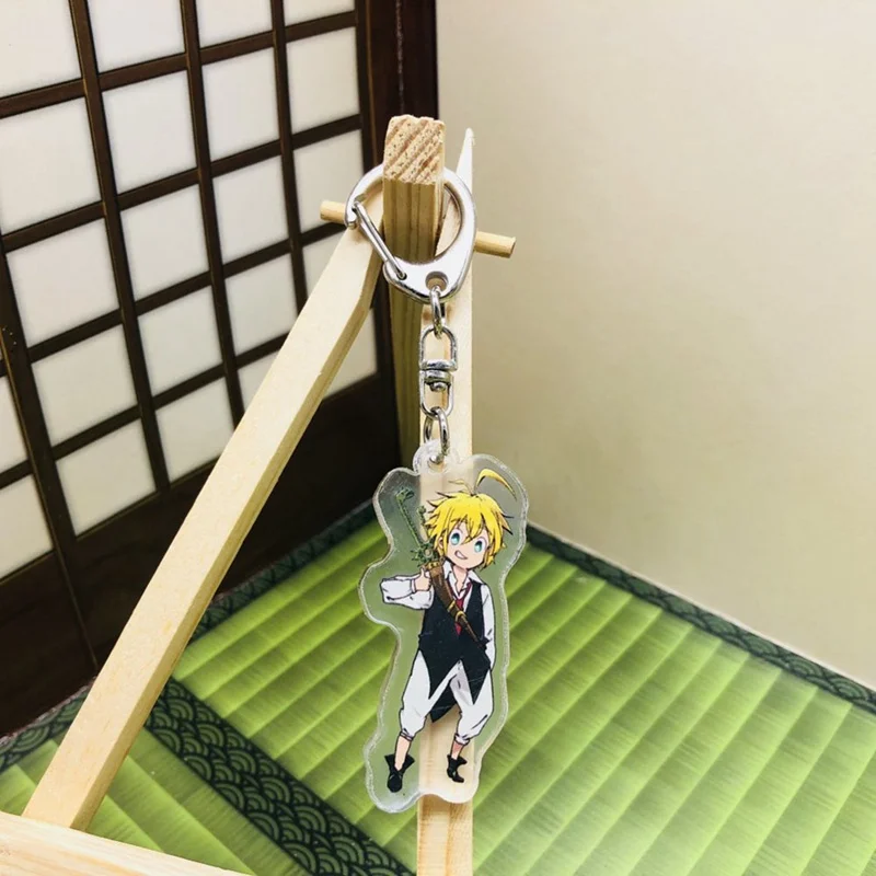 8 видов стилей, акриловый брелок, аниме, семь мертвых грехов, Meliodas Elizabeth Liones, прозрачный двухсторонний брелок, 55 мм
