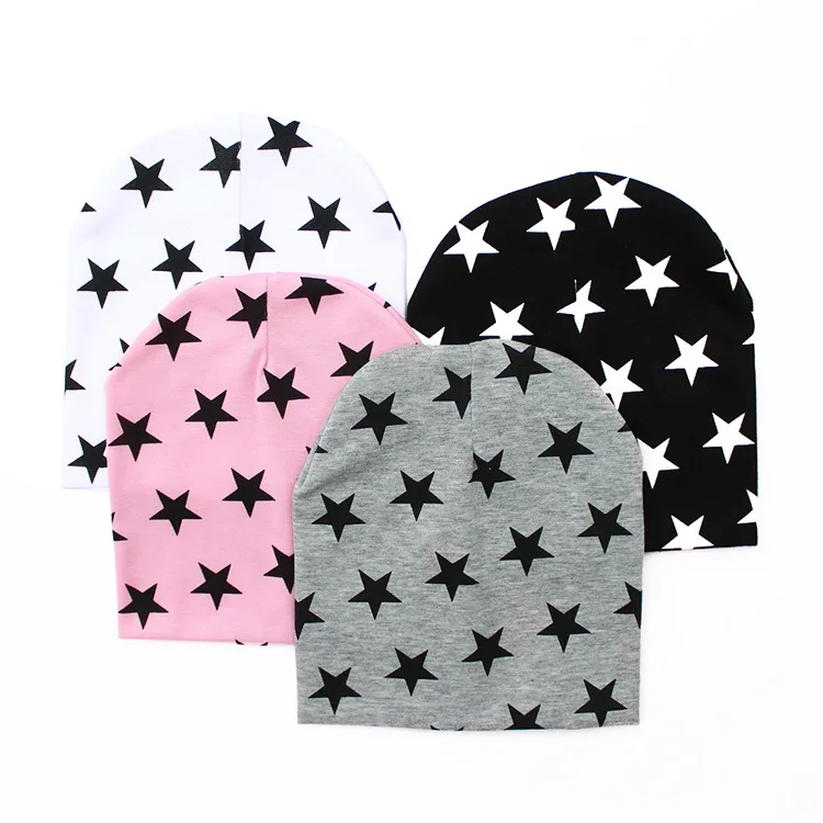 Soft Cute Unisex Star Toddlers Caps Infant Cotton Knitted Baby Boys Girls Hat baby scarf | Детская одежда и обувь
