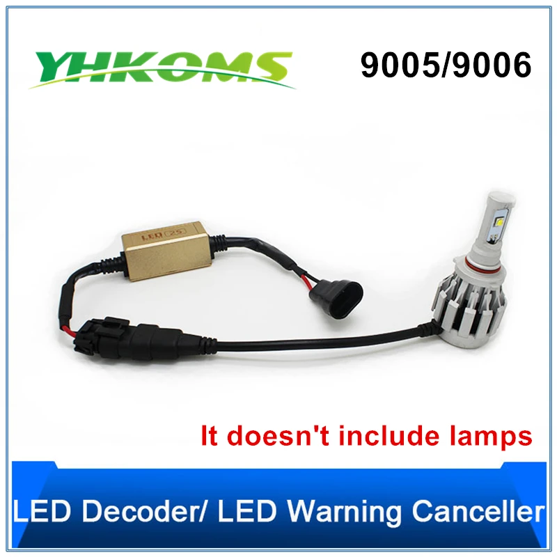 YHKOMS H1 H3 H4 H7 H8 H11 9005 HB3 9006 HB4 Canbus Error Free декодер для Светодиодный фар автомобиля предупреждающий компенсатор конденсатор