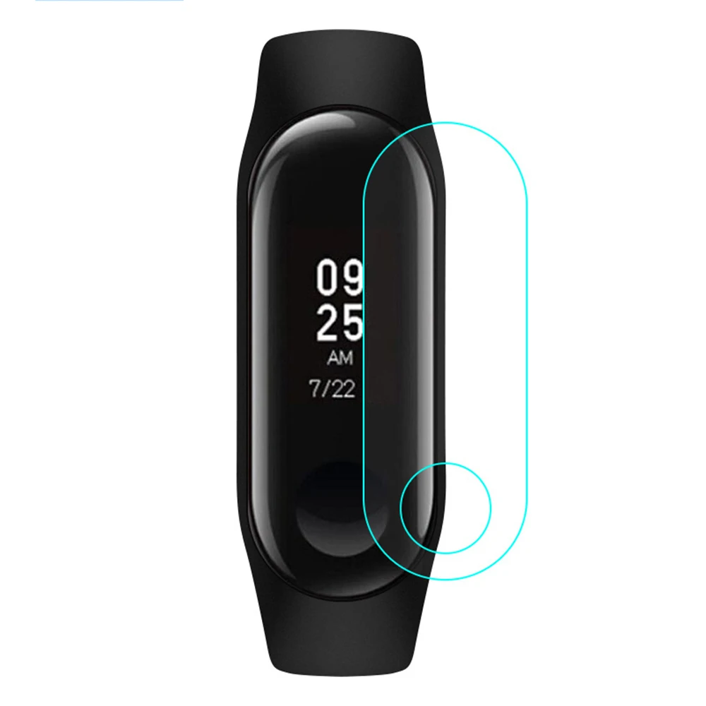 5 шт./лот, стекло для Xiaomi Mi Band 3, умный браслет, Защитная пленка для экрана для Xiaomi Mi Band 3 HD, ультратонкая защитная пленка - Цвет: With Logo Holes