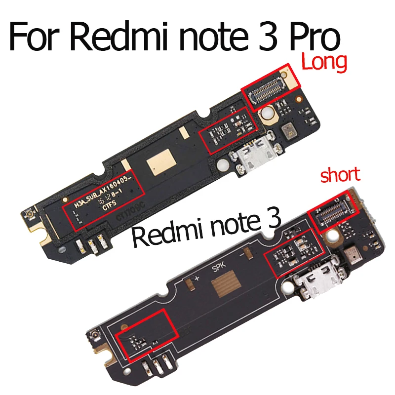 10 шт./лот новинка для Xiaomi Redmi Note 3/Redmi 3 Pro Prime модуль микрофона + плата USB зарядки