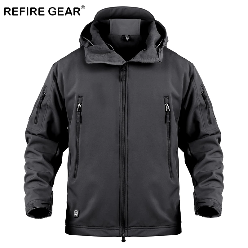 Мужская тактическая камуфляжная куртка ReFire Gear военная ветровка с мягкой