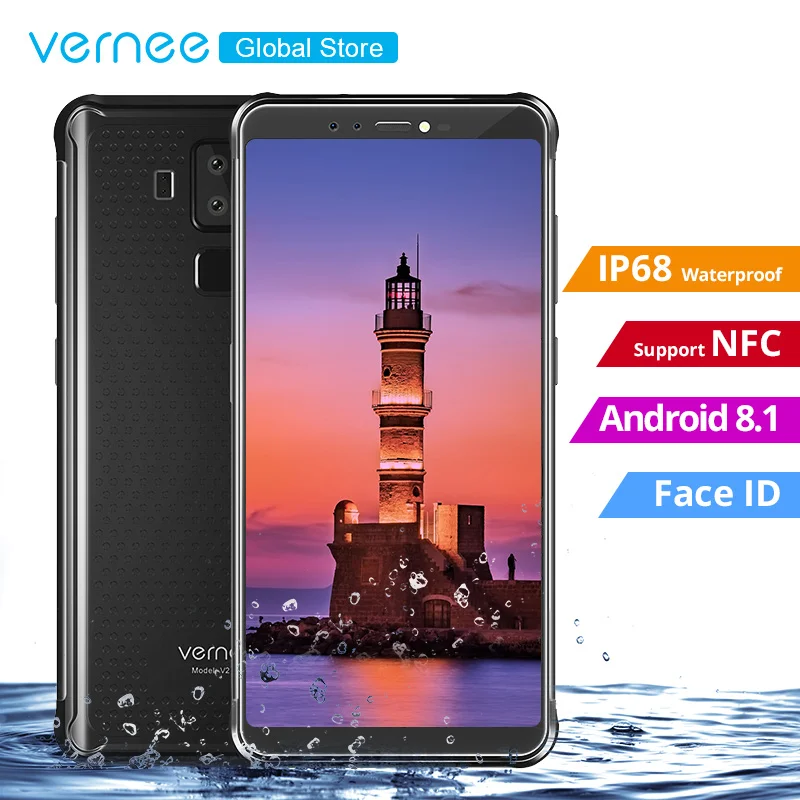 Vernee V2 Pro IP68 с тремя уровнями защиты 6G Оперативная память 64G мобильного телефона 5 99