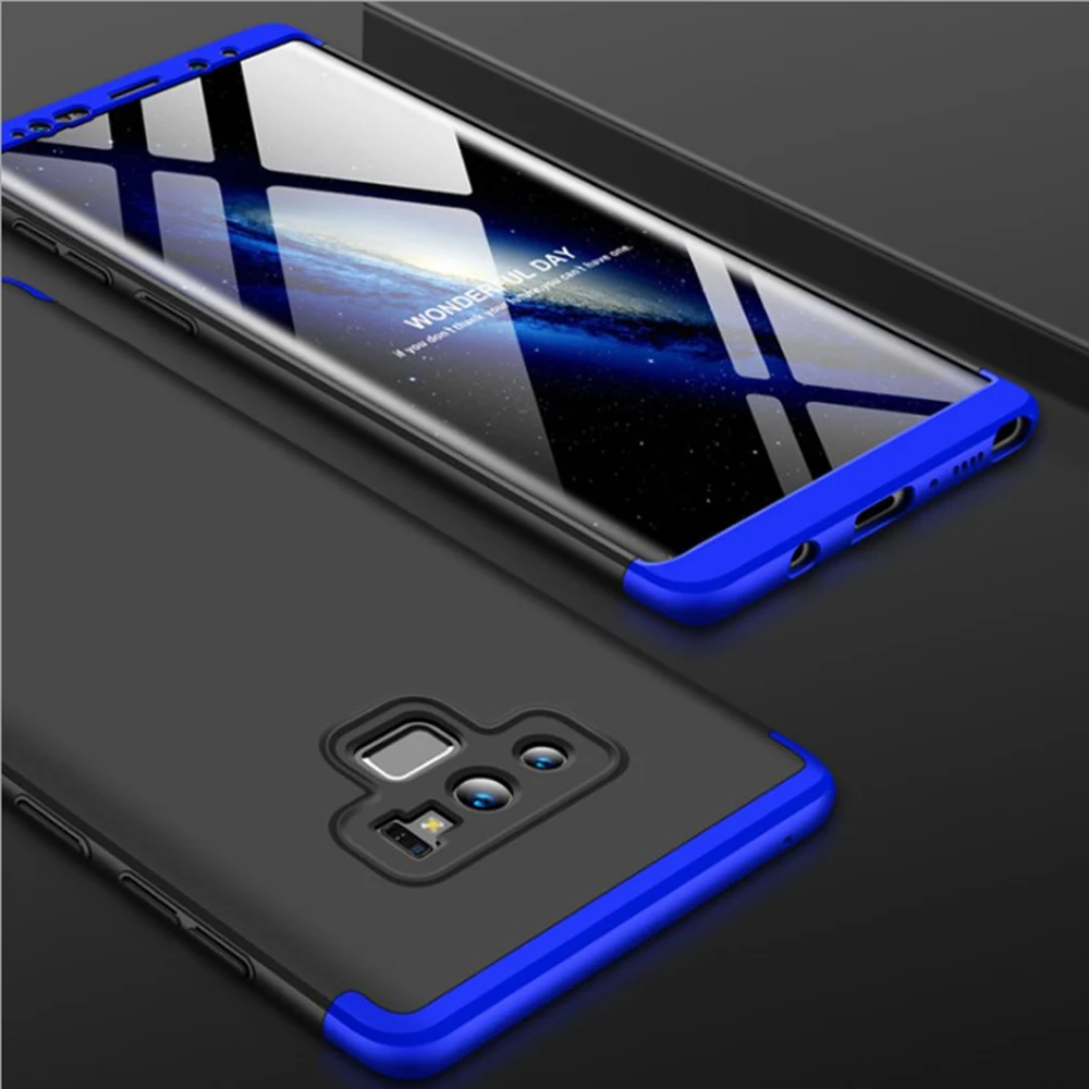 3 в 1 защитный чехол для всего тела samsung Galaxy Note 9 + защита экрана противоударный