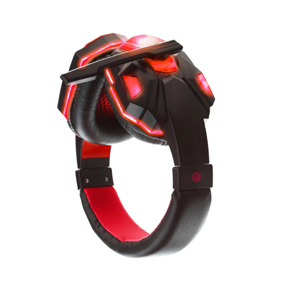 New Stereo Gaming Headse One PC Bass Over-Ear Headphones With Microphone LED Lights And Volume T For PS4 Xbox Phone | Электроника