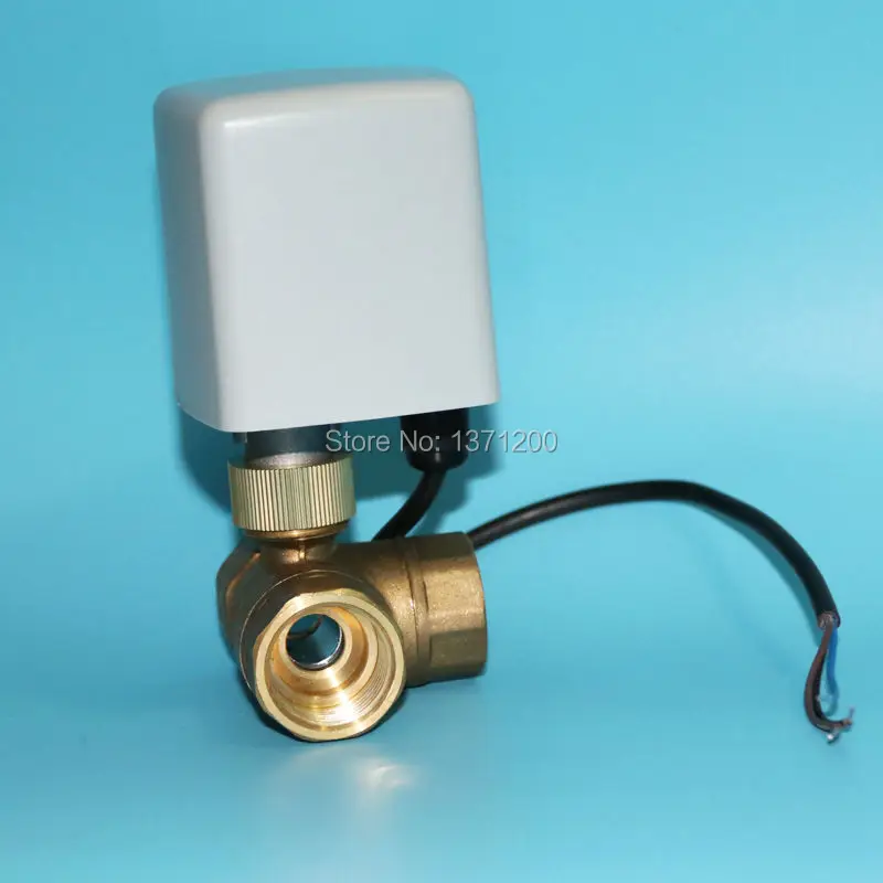 Новый G1 1/4 &quotDN32 латунь 3 пути 220VAC моторизованный шаровой клапан Т Тип