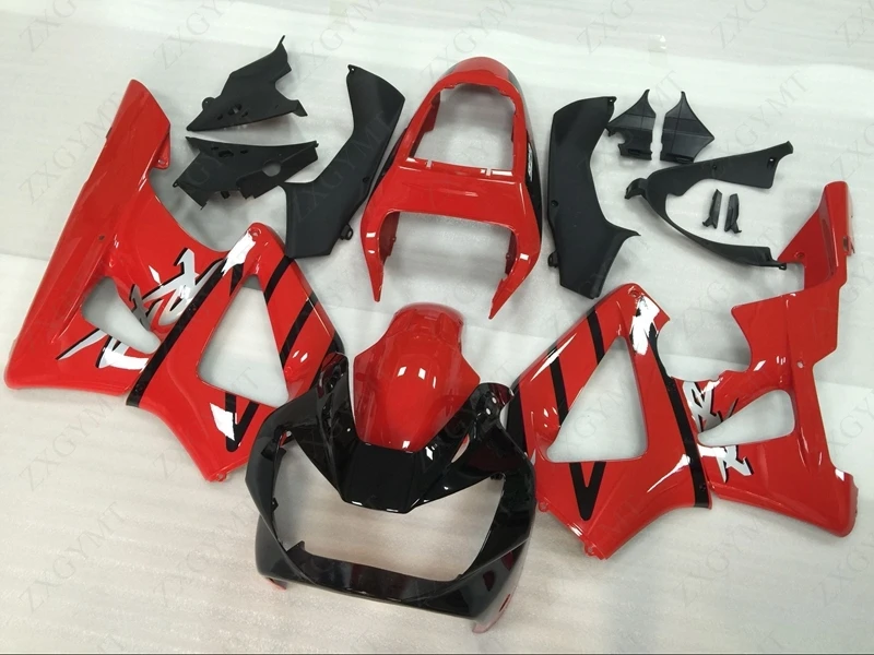 Кузов CBR 929 2000 2001 красный черный корпус комплекты для Honda Cbr929RR Обтекатели 01|Полные