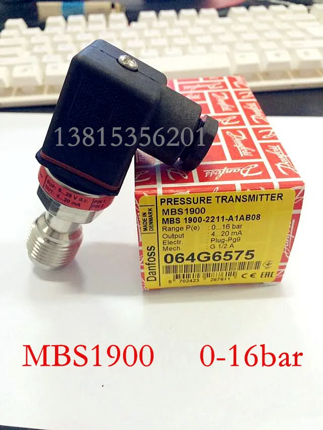 Датчик давления Danfoss MBS1900 064G6575 0-16 бар 100% МПа | Инструменты