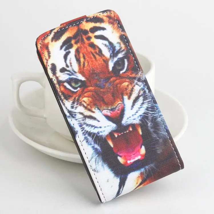 INew L3 Case Флип Кожа PU Магнитный Кошелек с Карты слот Мило Живопись Тигр Защитный Shell