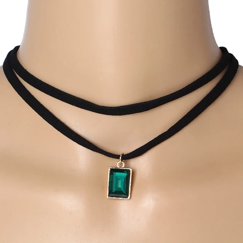 Женские Фланелевые чокер ожерелье элегантное в стиле Харадзюку | Украшения и