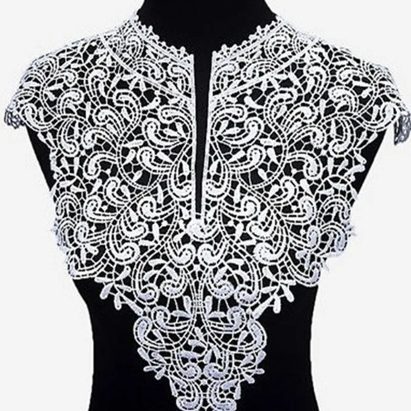 Платье кружевная ткань с аппликацией блуза Декор Аксессуары DIY декольте Воротник