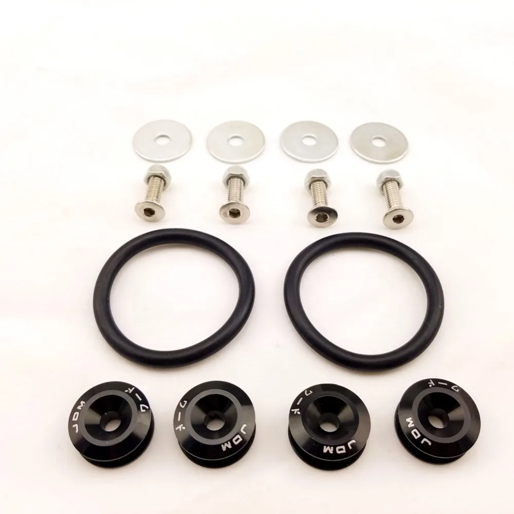 Бесплатная доставка стильные алюминиевые шайбы JDM для крыльев быстросъемные