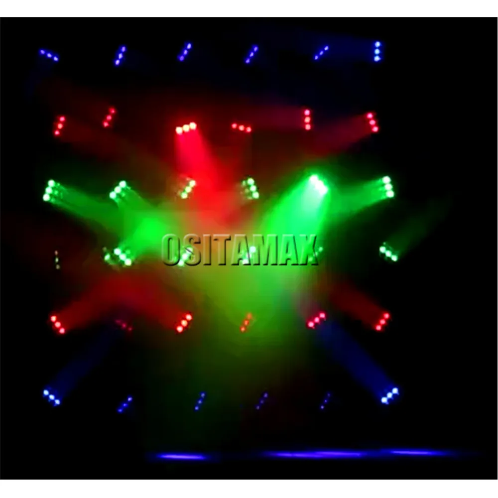 Диско светильник DMX 2 шт./лот матричный 9x12 Вт движущийся головной RGBW 4 в 1