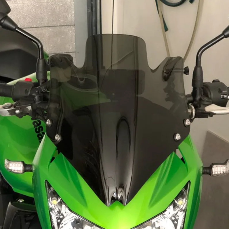 Мотоцикл тонированное ветровое стекло ветрового стекла для Kawasaki Z750 Z750R Z 750 R 2007-2012 черный ветровым щитком, прозрачные, зеленого, оранжевого цвета