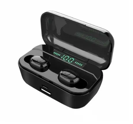 G6S TWS 5,0 Bluetooth беспроводные наушники 8D стерео наушники 3500 мАч светодиодный умный внешний аккумулятор держатель для телефона IPX7 водонепроницаемые наушники - Цвет: Wireless Charging B