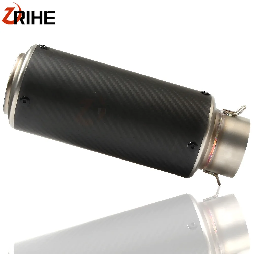Универсальный 61 мм мотоциклетные Akrapovic выхлопная труба с глушителем мото