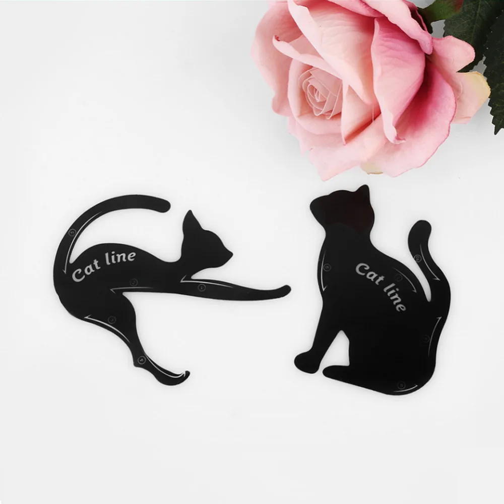 2 шт. формы для бровей кошачьей линии подводки глаз профессиональный инструмент