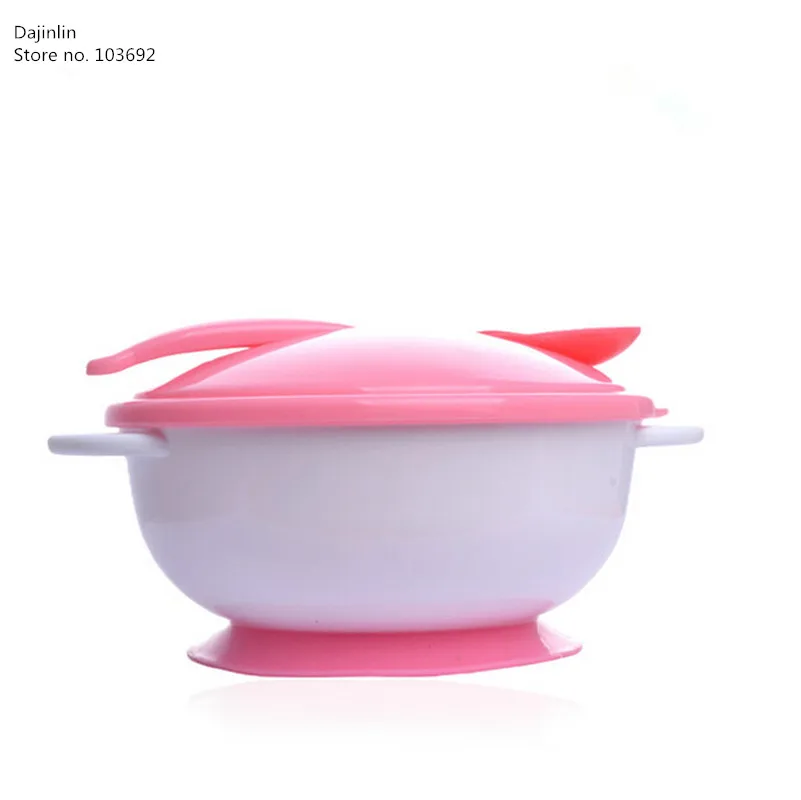 Новые детские присоска для еды чаша ложка комплект посуда тяжести Нескользящая