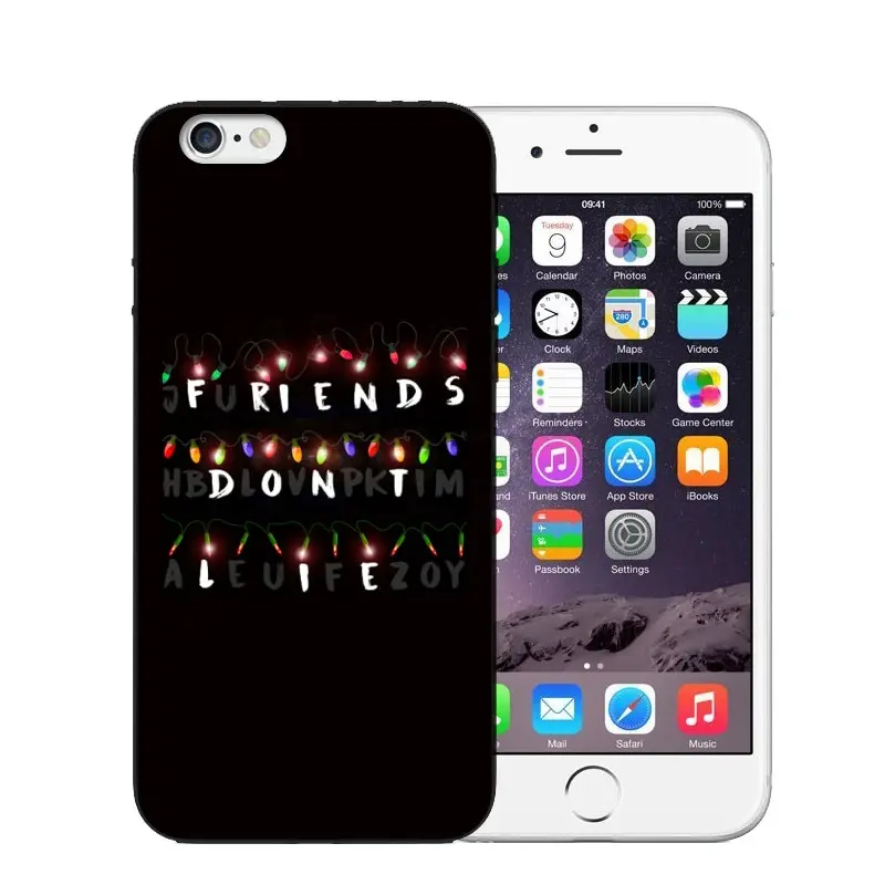 Stranger Things Soft Phone Case for iPhone X 8 Plus Christmas Lights Back Cover 5 5S 6 6s 7 Covers Capa |