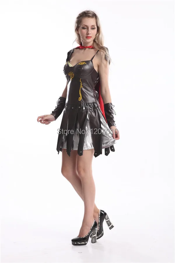 Бесплатная доставка Большие размеры дамы Ксения Гладиатор воин Принцесса Роман