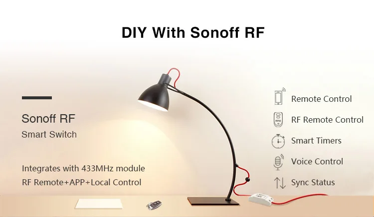 Itead Sonoff RF WiFi умный переключатель 433 МГц рч приемник интеллектуальный пульт дистанционного управления для умного дома Wifi переключатель 10A 2200 Вт