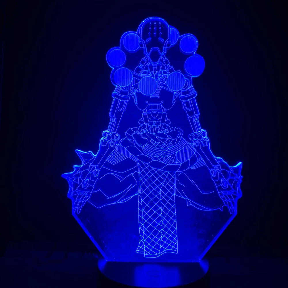Игра Overwatch Zenyatta 3D светильник визуальный Настольная лампа для Спальня декоративные светильники 7 цветов изменить светодиодный ночной Светильник для дома украшения