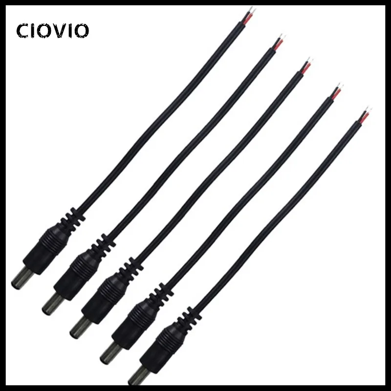 5/10pcs 5.5x2.1 Plug DC male or Female Cable Wire Connector For LED Strip Light | Обустройство дома