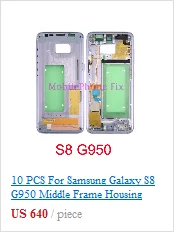 Для samsung Galaxy J5 J7 J510 J710 средняя рамка Корпус Внешняя рамка Шасси+ объектив камеры+ кнопки Запчасти