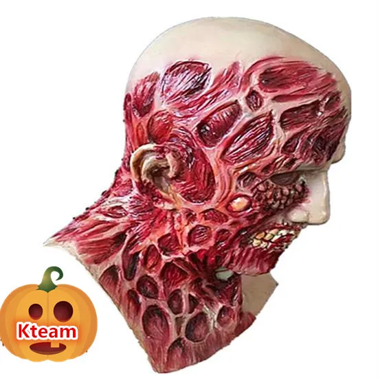 Первоклассная маска для Хэллоуина взрослых зомби страшная очень отвратительная