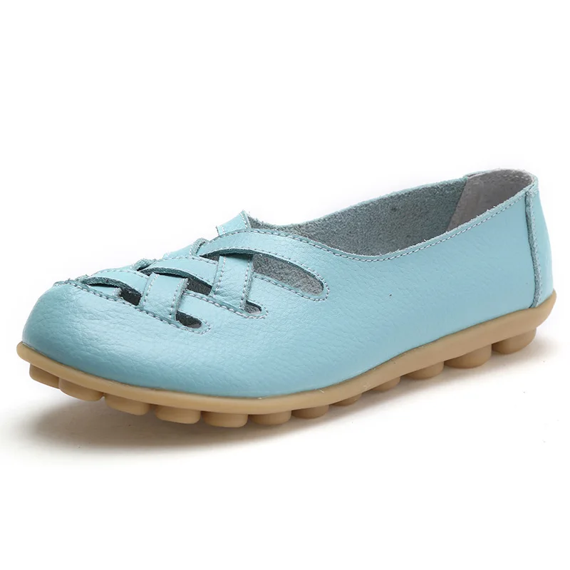 Light Blue Женская обувь; коллекция года; женская обувь из искусственной кожи на плоской подошве; женские лоферы; женские мокасины; женские кроссовки; повседневная обувь на плоской подошве; большие размеры - Цвет: Light Blue