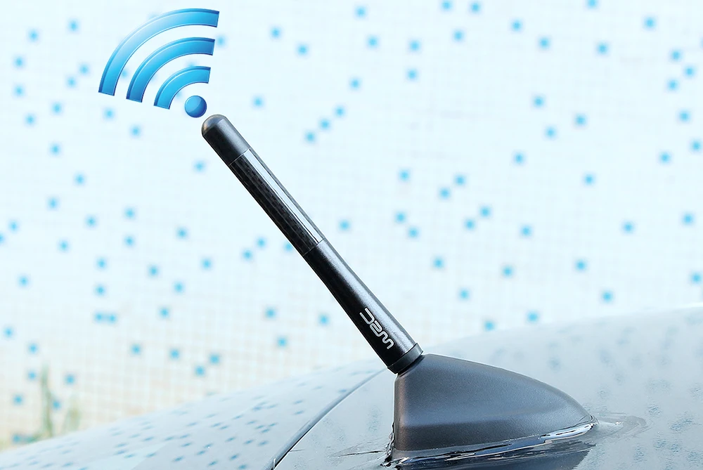 Автомобильная антенна WRC Стиль углеродного волокна радио fm антенны для Opel Mokka Corsa