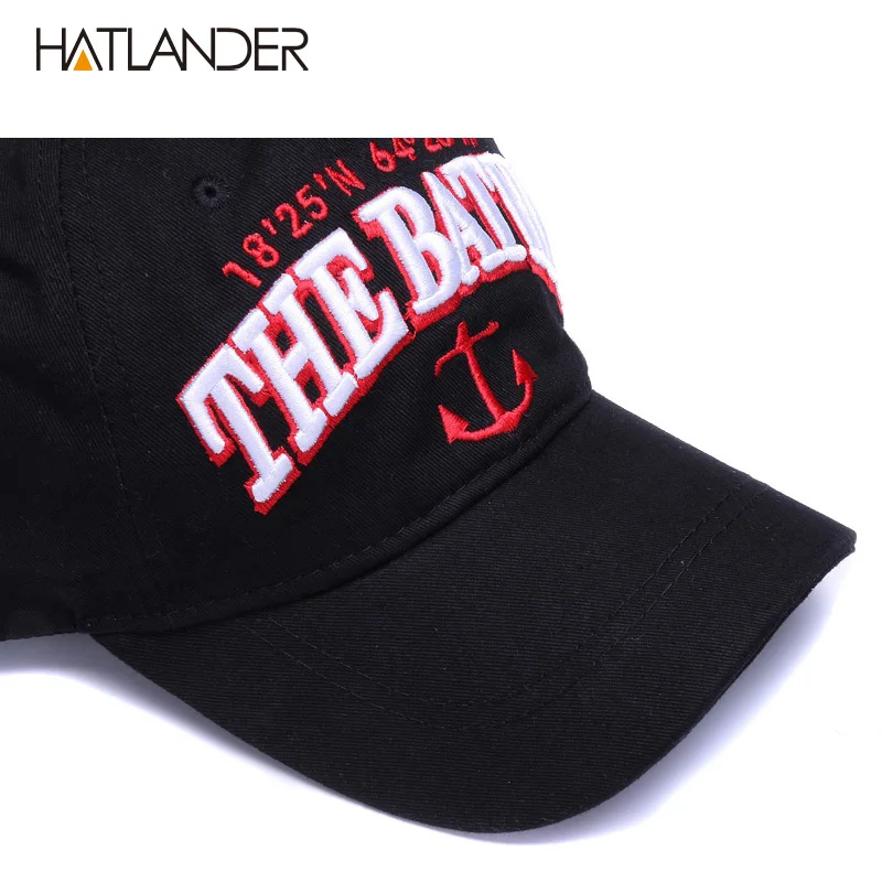 HATLANDER, Хлопковые бейсболки с вышивкой в виде якоря, модные спортивные шапки, регулируемая уличная Кепка От Солнца, бейсболка, мягкая Кепка gorras dad hat