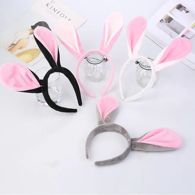 

Cute Rabbit Ear Headband Women Girls Bunny Ear Hairband Hair Accessories Wedding Party Favor Supplies Christmas Halloween